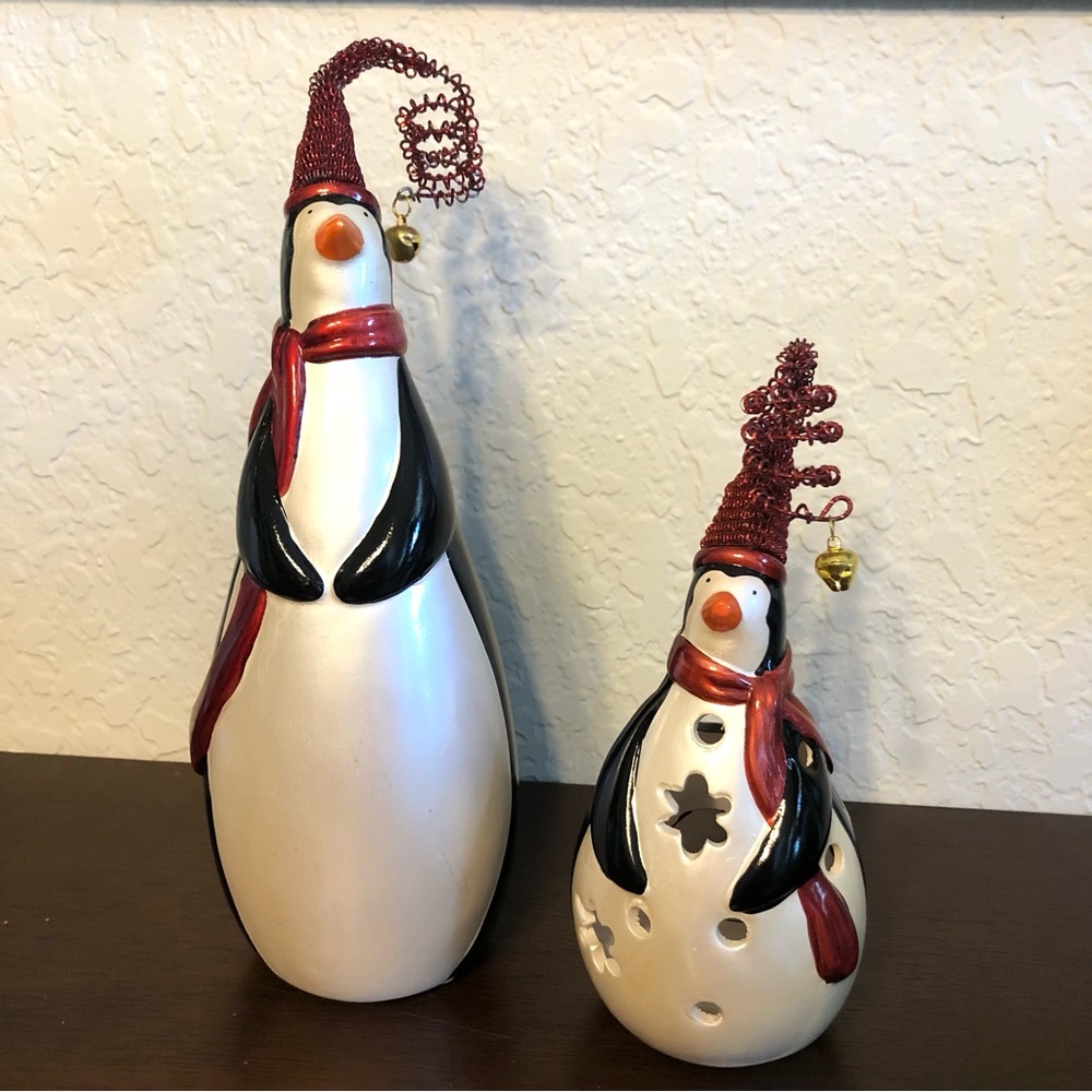 Pier 1 Penguin Figurines -Christmas, Holiday